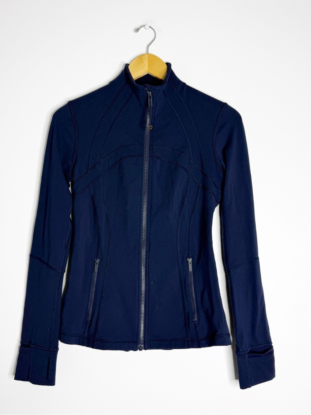 Lululemon Define Jacket Womenâs Size 6 Navy Blue Full Zip Luon